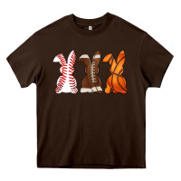 Chocolate Brown western easter support bunny Heavy Core Tee - Artiststas