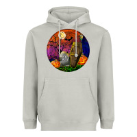 Moon Dust halloween round Heavyweight Hoodie - BundleAndBundleShop