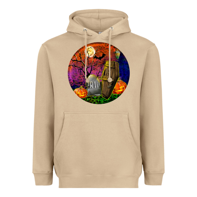 Halloween Round Heavyweight Hoodie by BundleAndBundleShop | Teevron