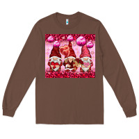 Chestnut valentines gnomies with leopard Long Sleeve Tee - NancyCooperArtShop