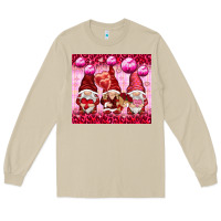 Mushroom valentines gnomies with leopard Long Sleeve Tee - NancyCooperArtShop