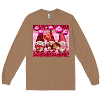Toasted Coconut valentines gnomies with leopard Long Sleeve Tee - NancyCooperArtShop