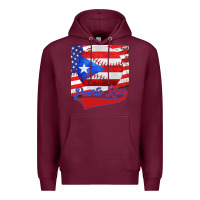 Burgundy Puerto Rico Baseball Premium Hoodie - Bettercallsaul
