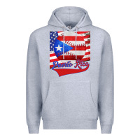 Heather Grey Puerto Rico Baseball Premium Hoodie - Bettercallsaul