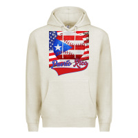 Oatmeal Heather Puerto Rico Baseball Premium Hoodie - Bettercallsaul