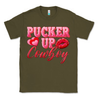 Army Green pucker up cowboy Classic Tee - AdoDesignShop