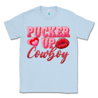 Dusty Blue pucker up cowboy Classic Tee - AdoDesignShop