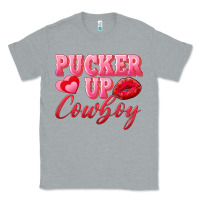Heather Grey pucker up cowboy Classic Tee - AdoDesignShop