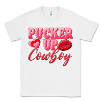 White pucker up cowboy Classic Tee - AdoDesignShop