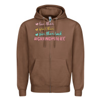 Chestnut grandma life Zipper Hoodie - MaliasSmallBusiness