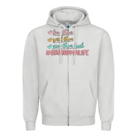 Dove Grey grandma life Zipper Hoodie - MaliasSmallBusiness