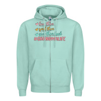 Seafoam grandma life Zipper Hoodie - MaliasSmallBusiness