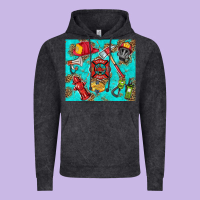 Firefighter Elementary Vintage Hoodie Designed By Hra Design Shop