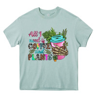 Arona all i need is coffee and plants Heavy Core Tee - texasbilliewilder