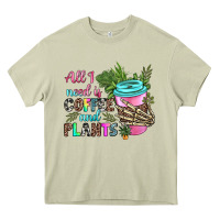 Mossy all i need is coffee and plants Heavy Core Tee - texasbilliewilder