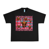 Black highland cow valentines Urban Heavy Tee - JahusDesignShop
