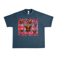Midnight Navy highland cow valentines Urban Heavy Tee - JahusDesignShop