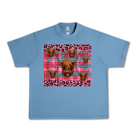Pebble Blue highland cow valentines Urban Heavy Tee - JahusDesignShop
