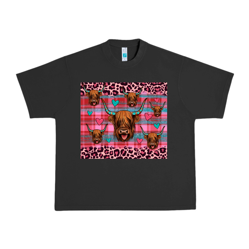 Highland Cow Valentines Urban Heavy Tee by JahusDesignShop | Teevron