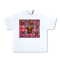White highland cow valentines Urban Heavy Tee - JahusDesignShop