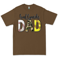 Cacao ballpark dad with softball and baseball Premium Tee - texasbilliewilder