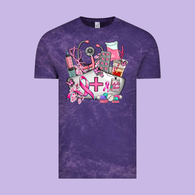 Nurse Cancer Vintage Tee Designed By Adodesignshop