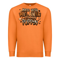 Carrot made with melanin always poppin' Premium Sweatshirt - LillyAllenDesigns