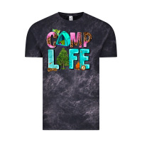 Cloud Black camp life Vintage Tee - AdoDesignShop