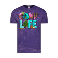Cloud Purple camp life Vintage Tee - AdoDesignShop
