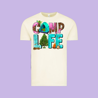 Camp Life Vintage Tee Designed By Adodesignshop