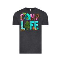 Vintage Black camp life Vintage Tee - AdoDesignShop