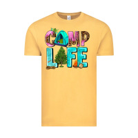 Vintage Mustard camp life Vintage Tee - AdoDesignShop