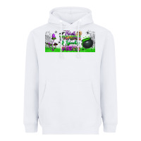 Thick Thighs And Spooky Vibes Libbey Glass Heavyweight Hoodie | Teevron