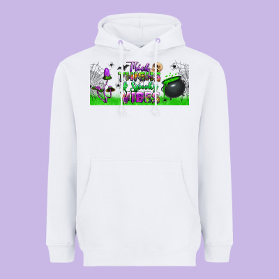 Thick Thighs And Spooky Vibes Libbey Glass Heavyweight Hoodie Designed By Bundleandbundleshop