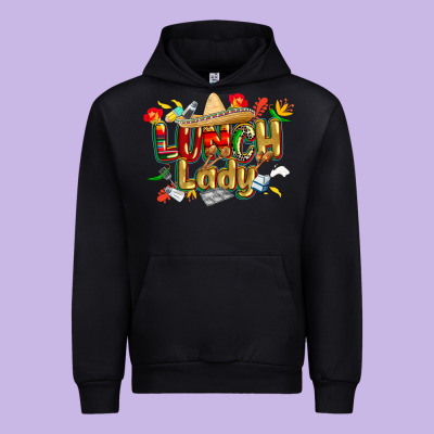 Cinco De Mayo Lunch Lady Urban Hoodie Designed By Cowgirlartshop