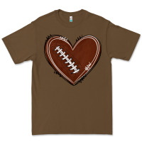 Cacao american football heart Premium Tee - texasbilliewilder