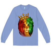 Colony Blue Juneteenth Lion King Long Sleeve Tee - LillyAllenDesigns