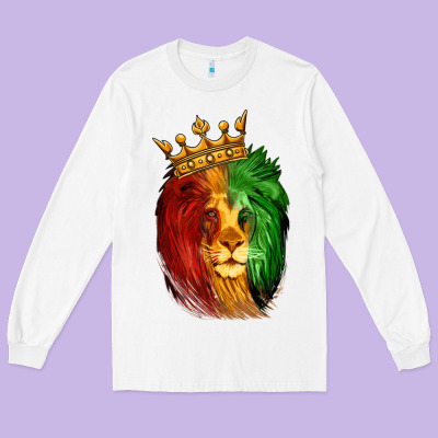 Juneteenth Lion King Long Sleeve Tee Designed By Lillyallendesigns