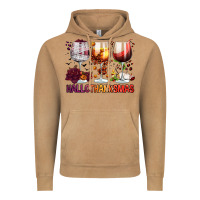 Hallothanksmas Halloween Thanksgiving  Christmas Wine Vintage Hoodie | Teevron