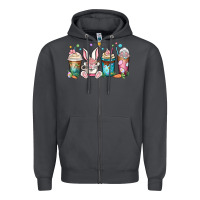 Smoke easter coffee cups Zipper Hoodie - MaliasSmallBusiness