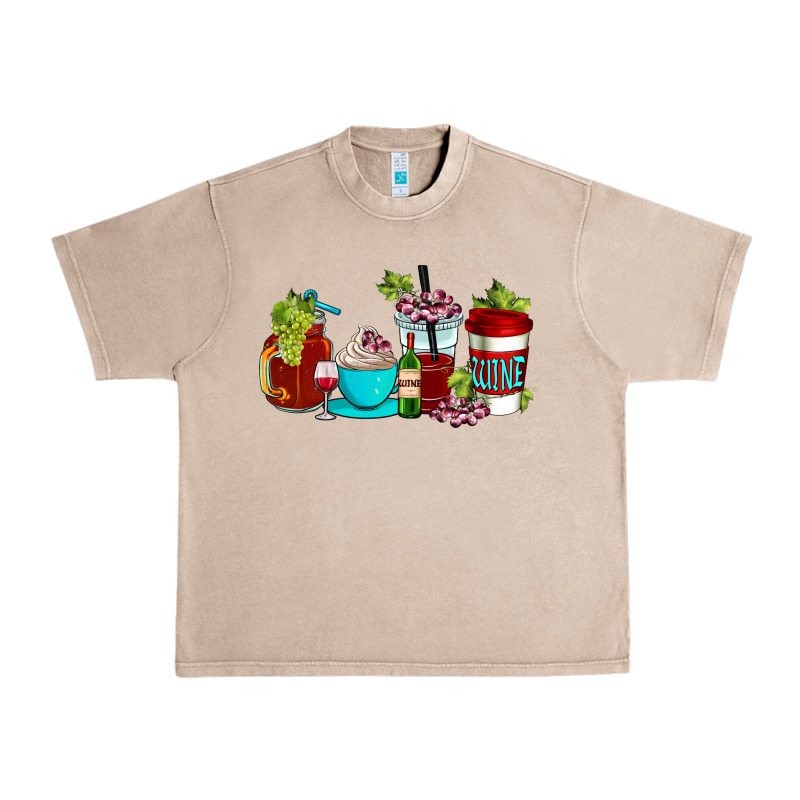 Wine Coffee Cups Urban Heavy Tee by AdoDesignShop | Teevron