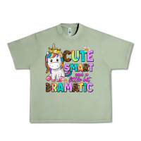 Oil Green cute smart and a little bit dramatic unicorn Urban Heavy Tee - AdoDesignShop