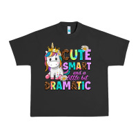 Pigment Black cute smart and a little bit dramatic unicorn Urban Heavy Tee - AdoDesignShop
