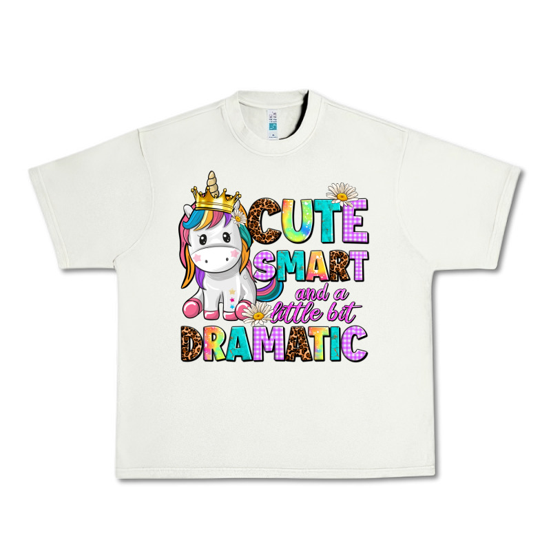 Cute Smart And A Little Bit Dramatic Unicorn Urban Heavy Tee by AdoDesignShop | Teevron
