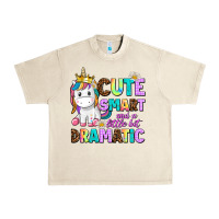 Sandshell cute smart and a little bit dramatic unicorn Urban Heavy Tee - AdoDesignShop