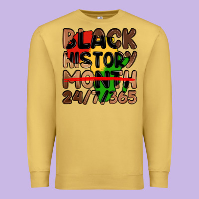 Black History Month Premium Sweatshirt Designed By Lillyallendesigns