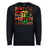 Black black history month Premium Sweatshirt - LillyAllenDesigns