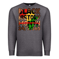 Charcoal Heather black history month Premium Sweatshirt - LillyAllenDesigns