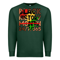 Sports Green black history month Premium Sweatshirt - LillyAllenDesigns