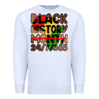 White black history month Premium Sweatshirt - LillyAllenDesigns
